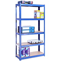 G-Rack 0020-1 Estantería de Almacenamiento- Acero Inoxidable con Recubrimiento de Polvo Azul- 150cm x 75cm x 30cm